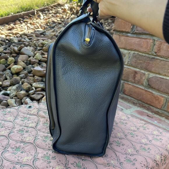 Kate Spade New York Large Gray Baxter Street Fernrose Pebbled Leather Tote Bag - Picture 5 of 16